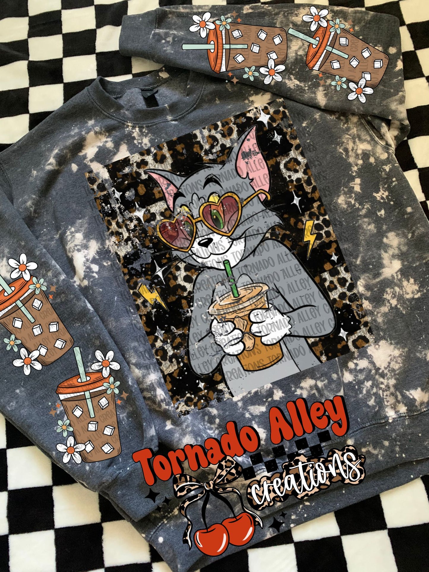 Retro Cat Coffee Crewneck