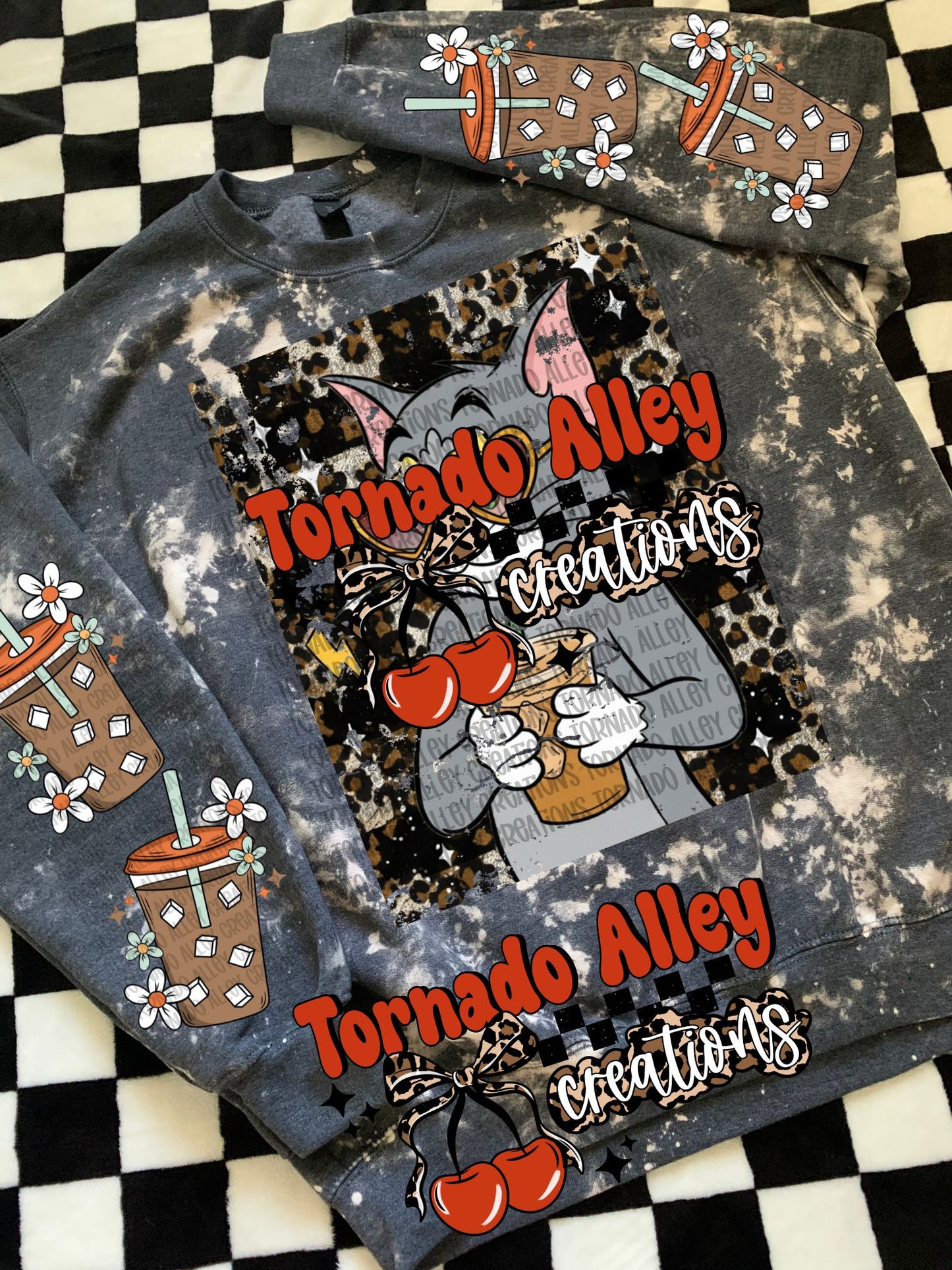 Retro Cat Coffee Crewneck