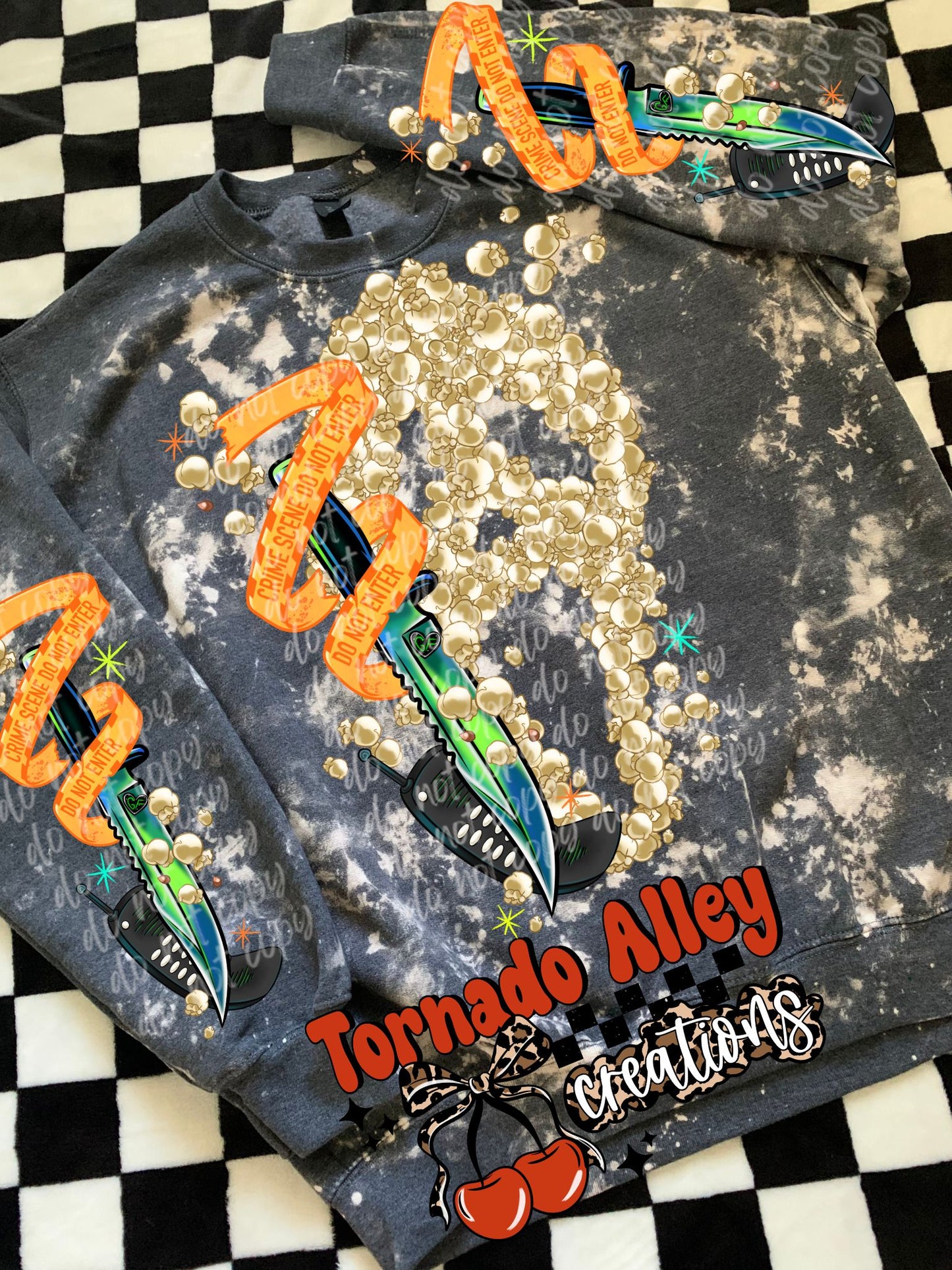 Spooky Slasher Popcorn Crewneck