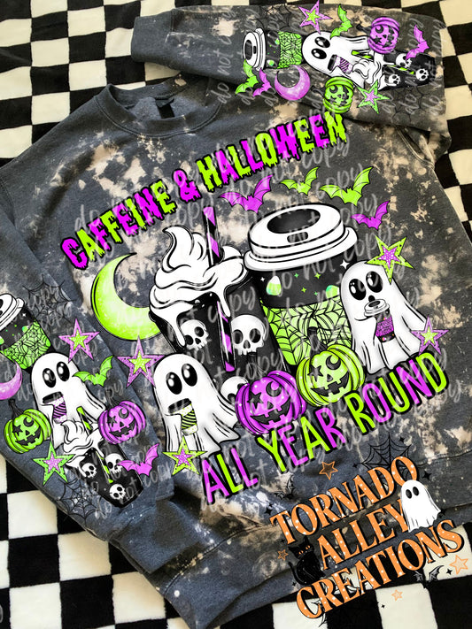 Caffeine and Halloween Crewneck
