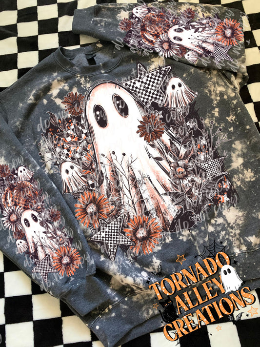 Floral Fall Ghost Crewneck