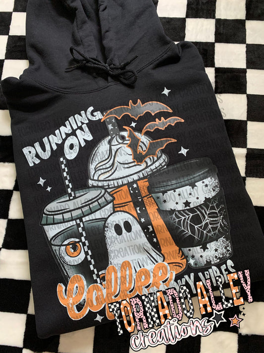 Coffee and Spooky Vibes Hoodie