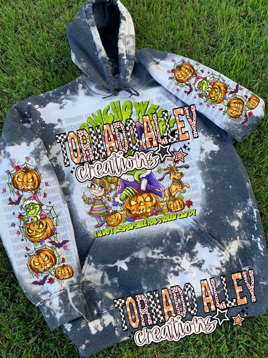 Spooky Green Guy Halloween Hoodie