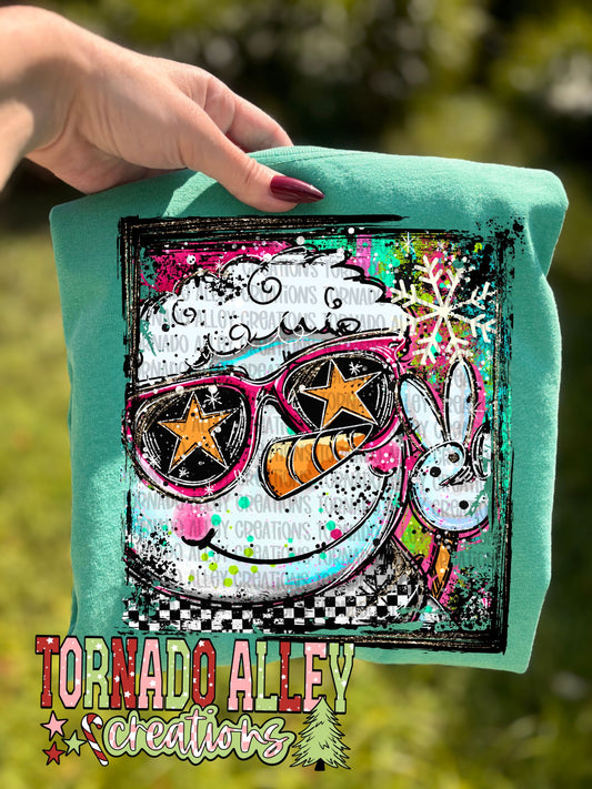 Cute Doodle Snowman Tee