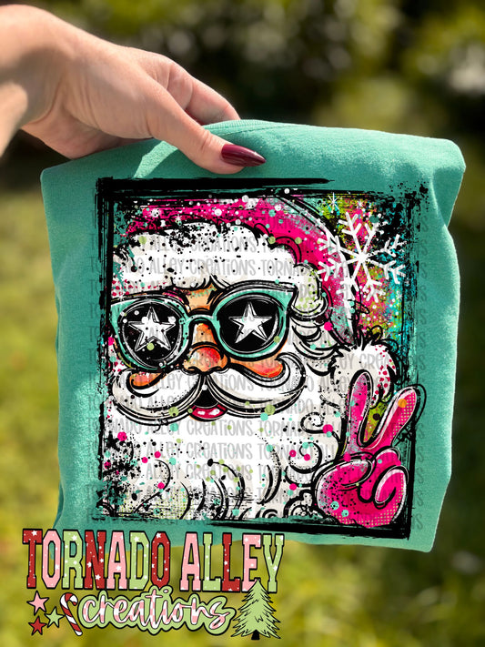 Cute Doodle Santa Tee