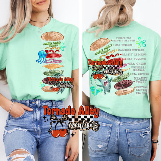 Burger Recipe Tee
