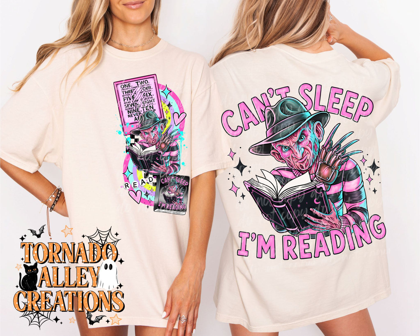 Can't Sleep I'm Reading Tee