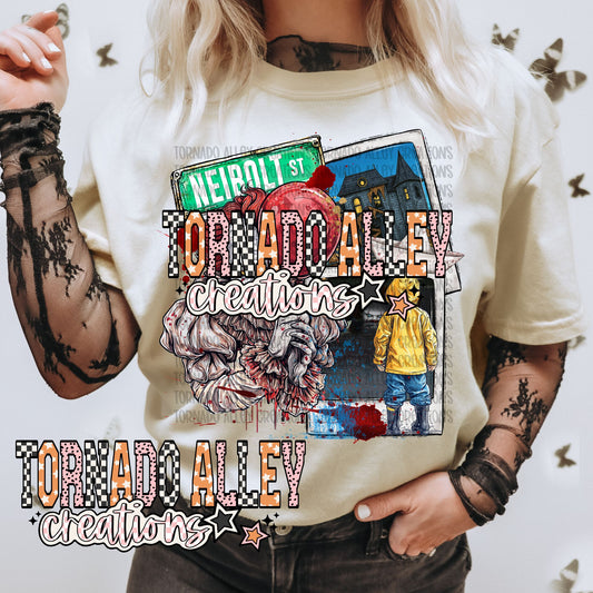 Spooky Retro Clown Tee