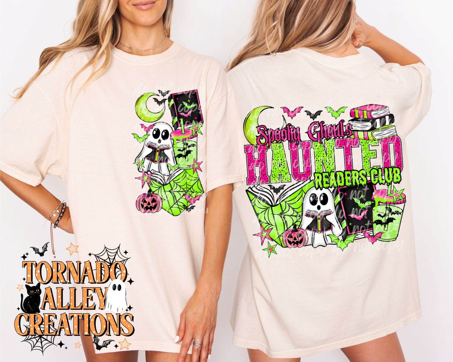 Spooky Ghouls Haunted Readers Club Tee