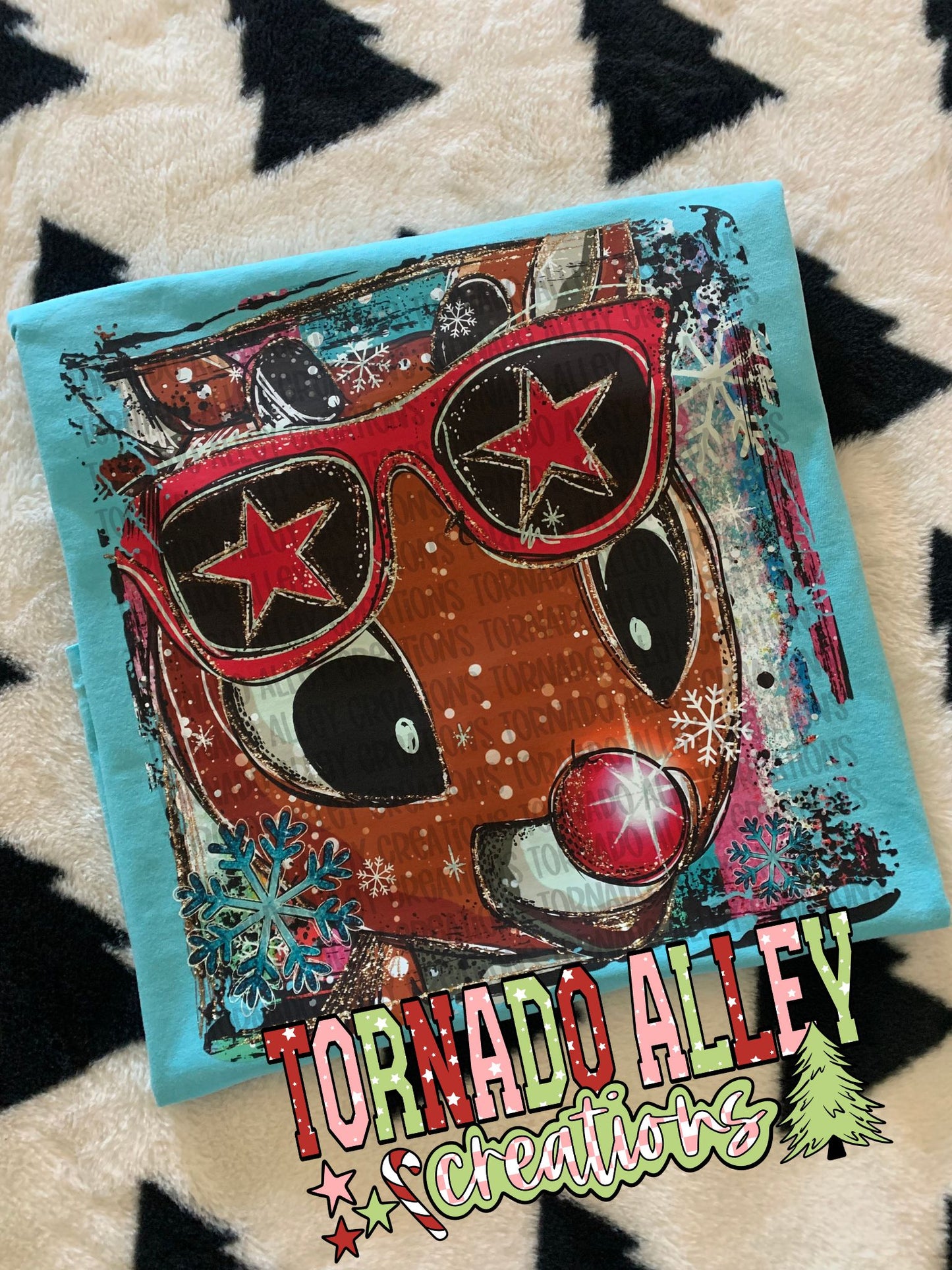 Cute Reindeer Doodle Tee