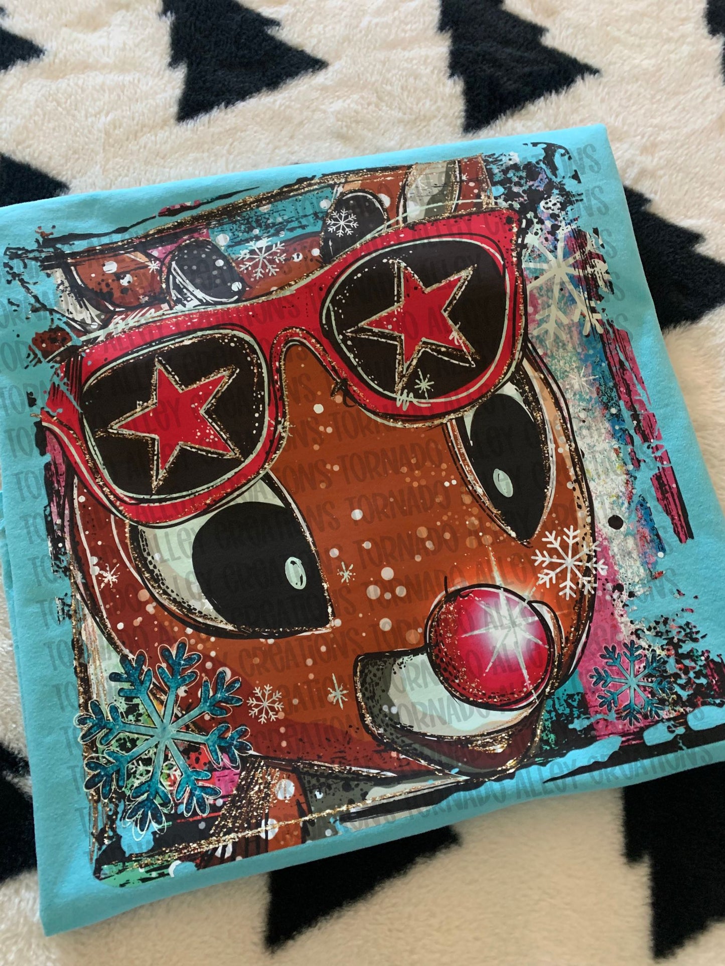 Cute Reindeer Doodle Tee