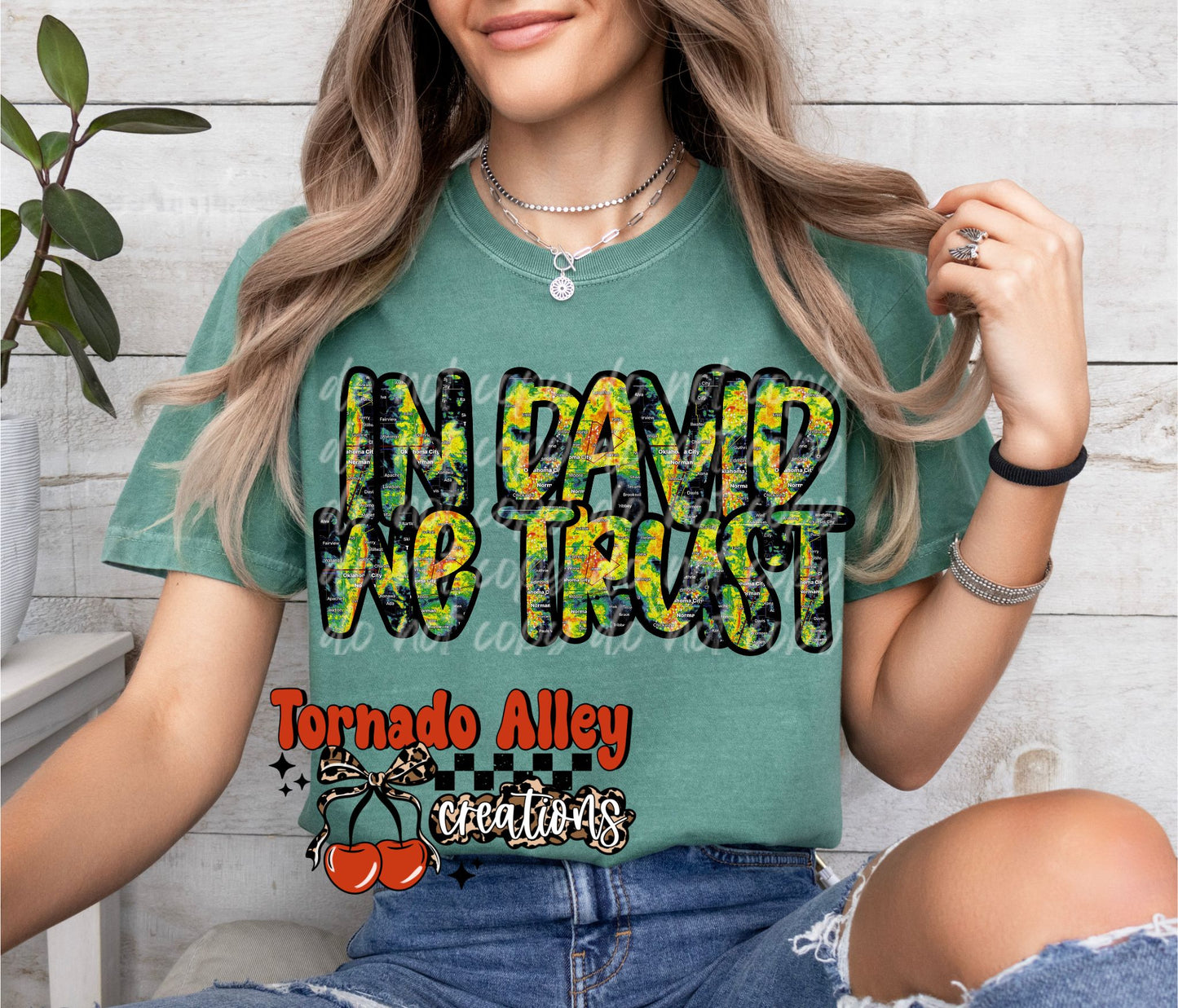 In David We Trust Oklahoma City Weather Tee
