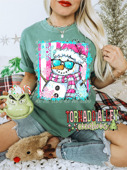 Snowflake Snowman Tee