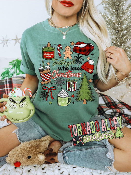 Just a Girl Who Loves Christmas Tee