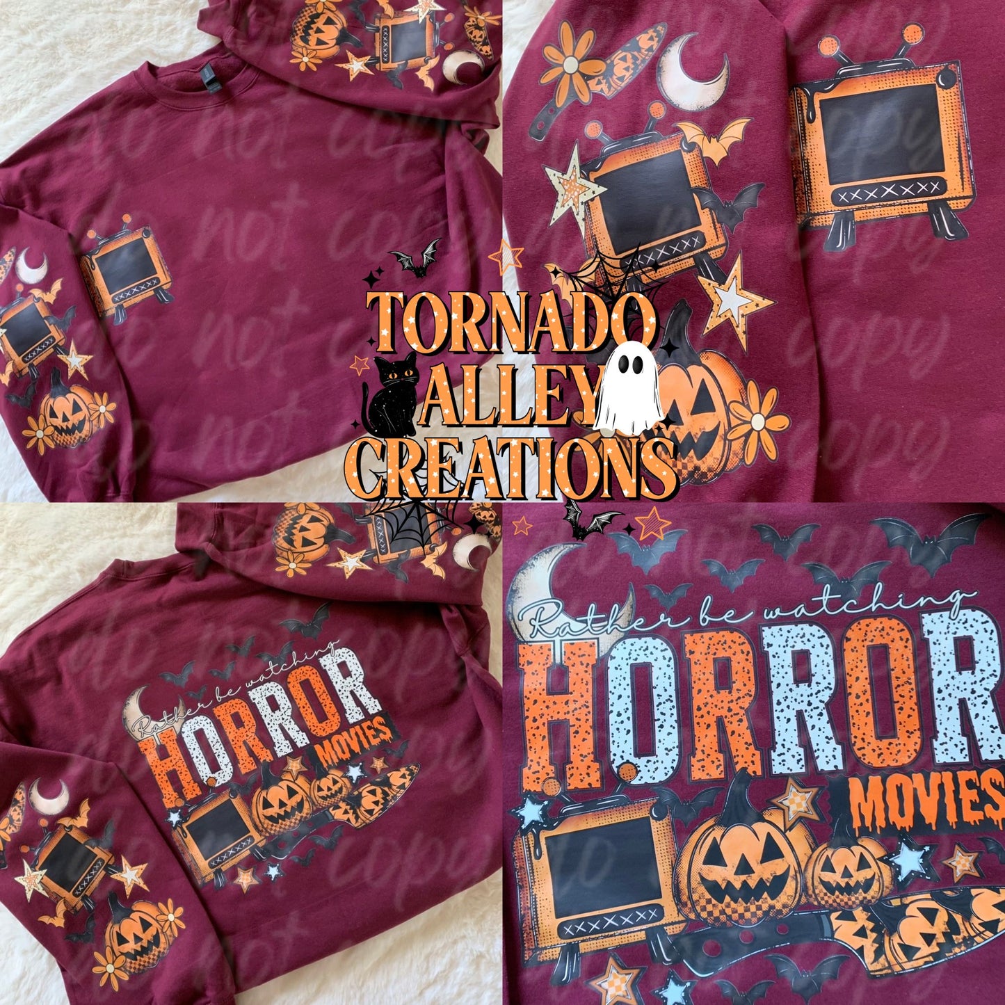 Rather Be Watching Horror Movies Crewneck