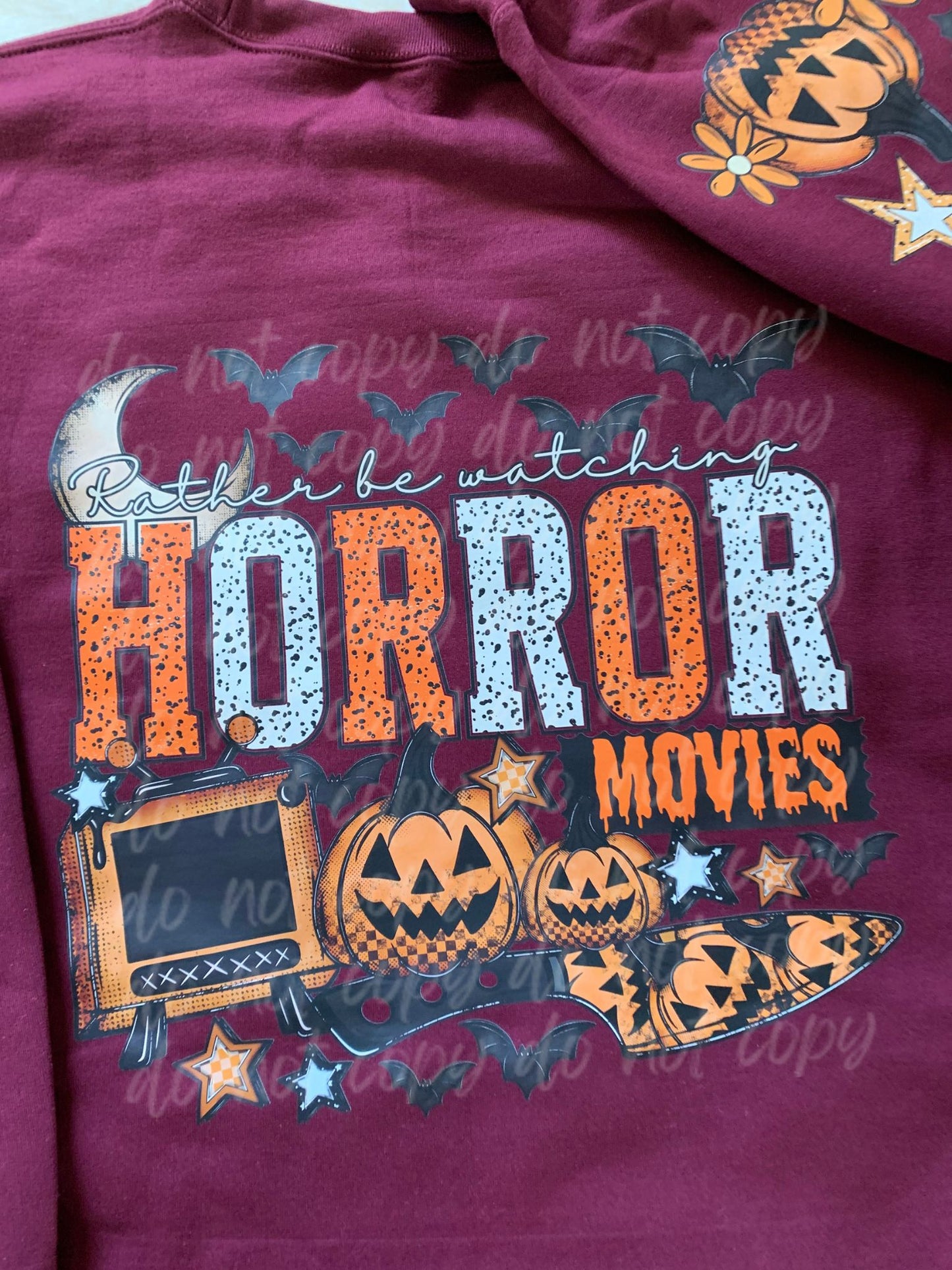 Rather Be Watching Horror Movies Crewneck