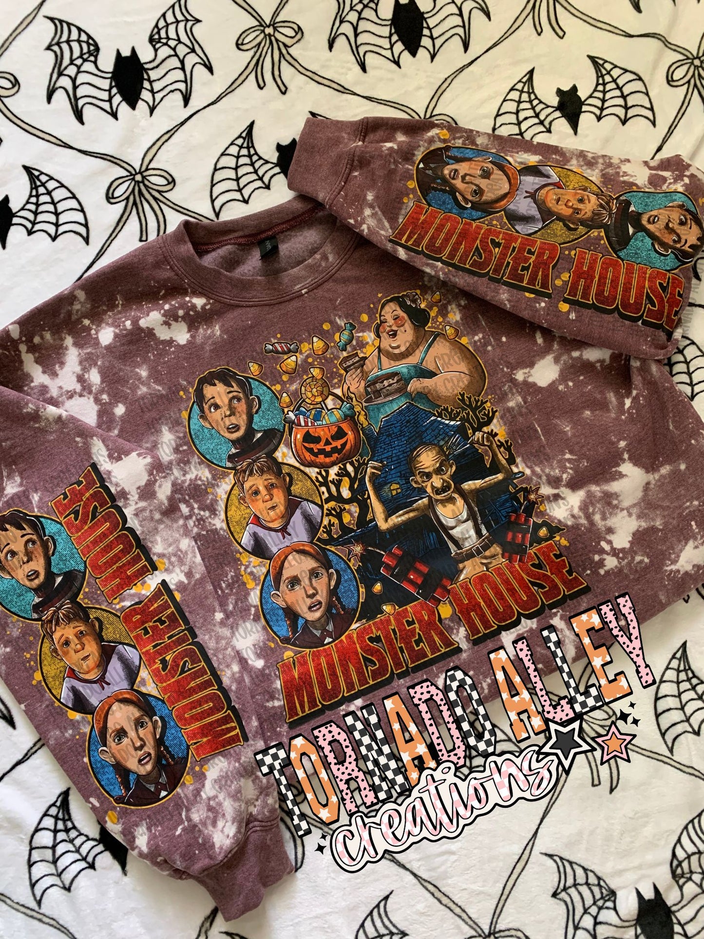 Spooky Monster House Crewneck