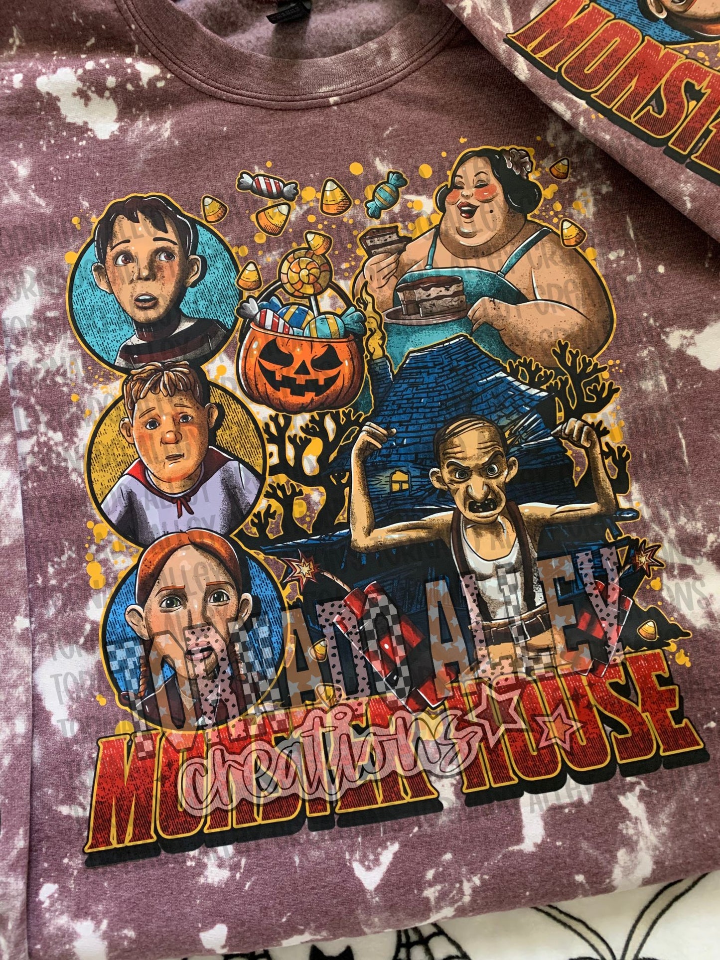 Spooky Monster House Crewneck