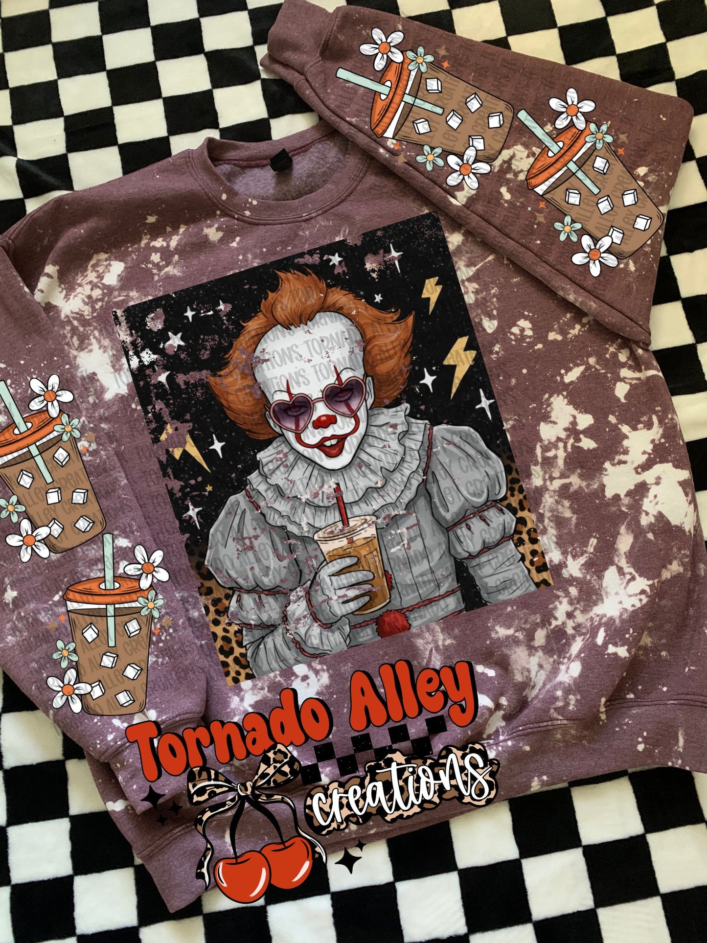 Spooky Clown Coffee Crewneck