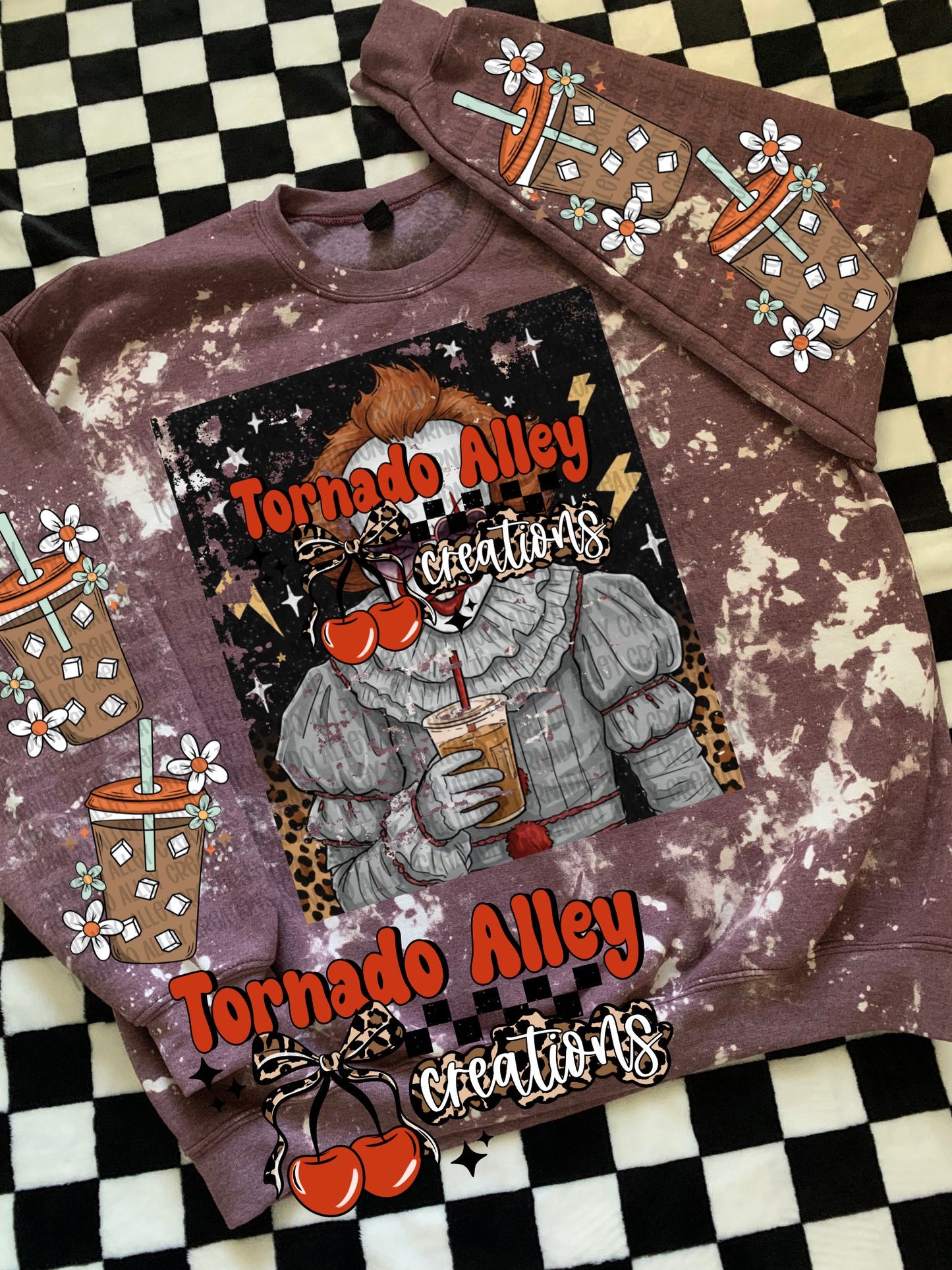 Spooky Clown Coffee Crewneck