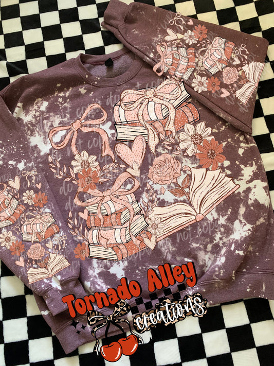 Floral Bookish Crewneck