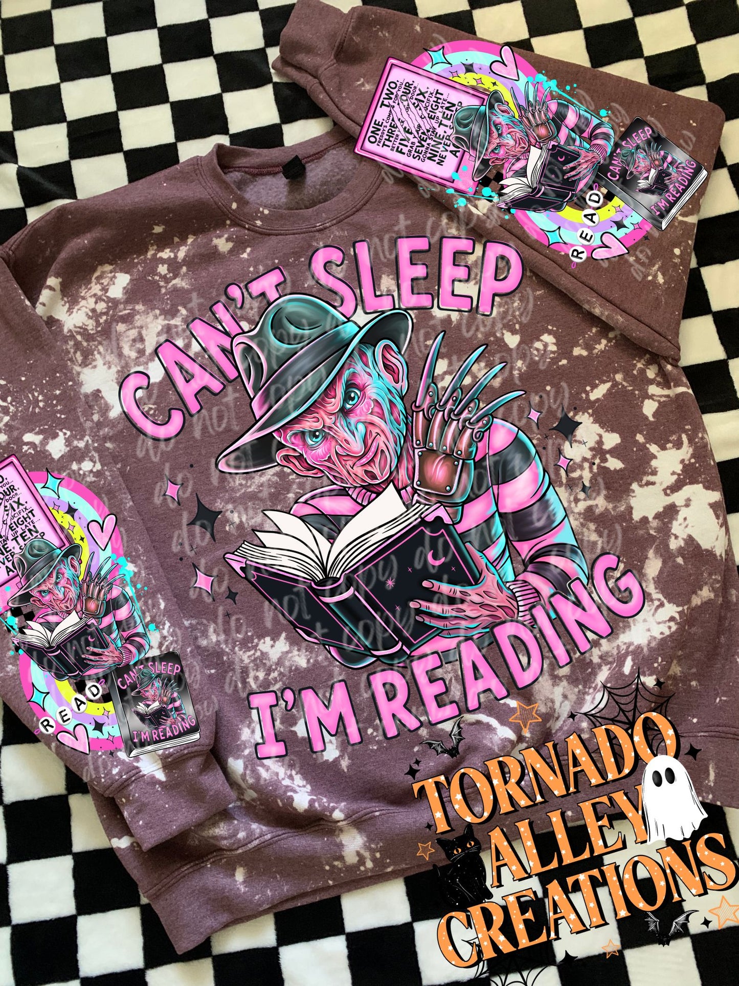 Can't Sleep I'm Reading Crewneck