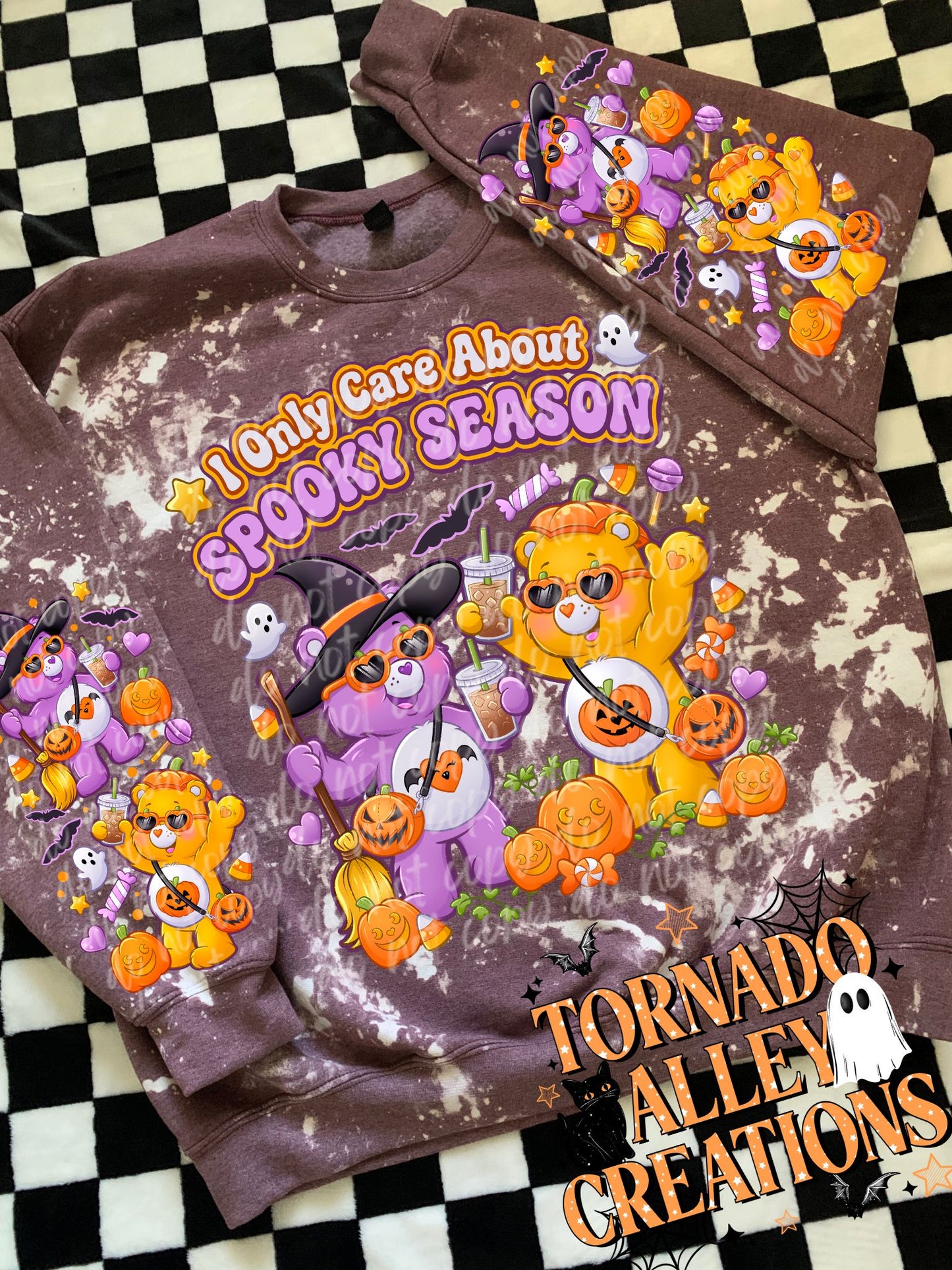 Only Care About Spooky Season Crewneck