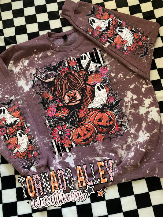 Spooky Cow Halloween Crewneck