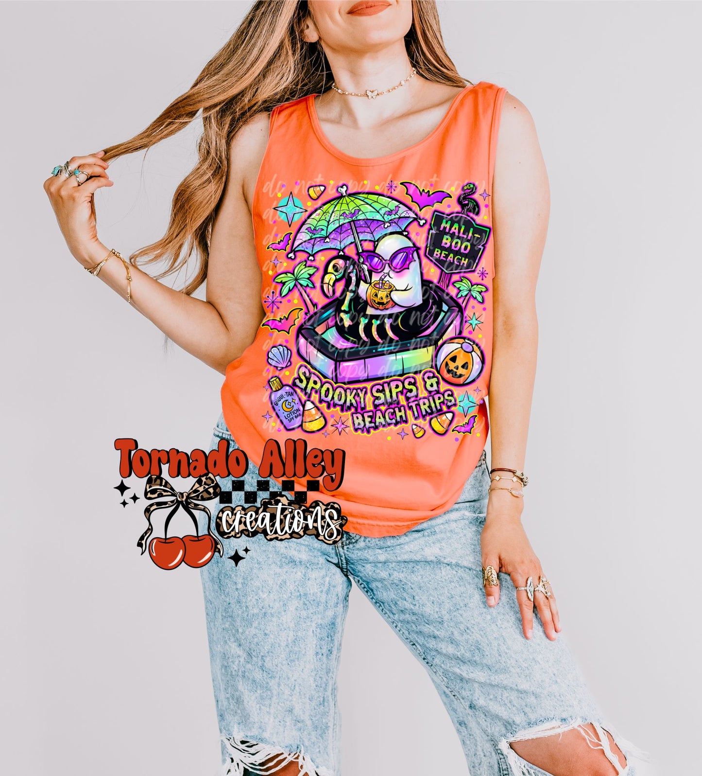 Spooky Sips Beach Trips Tank