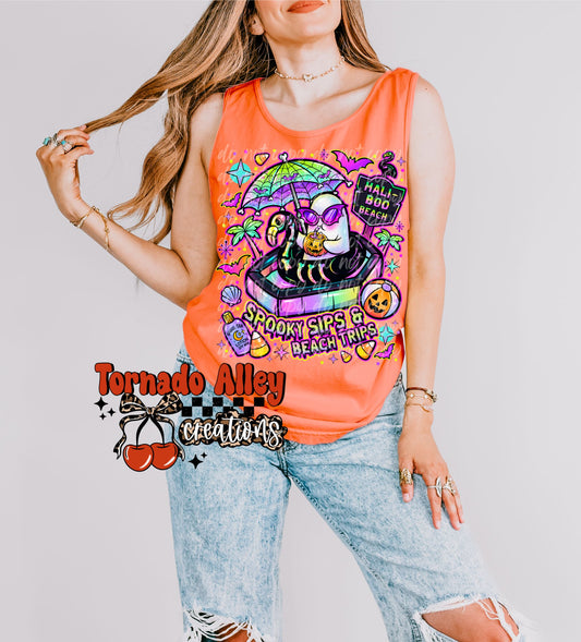 Spooky Sips Beach Trips Tank