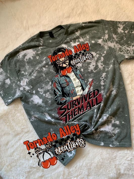 Survived Them All Bleached Tee