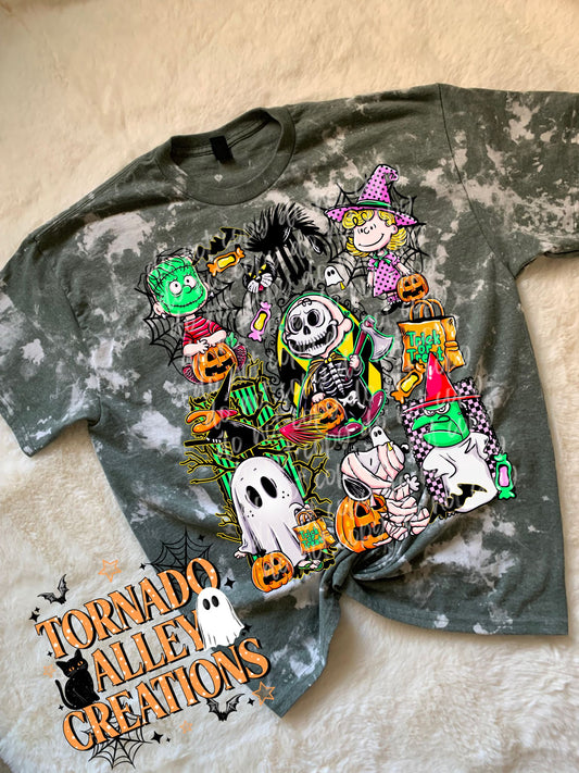 Spooky Neon CB Bleached Tee