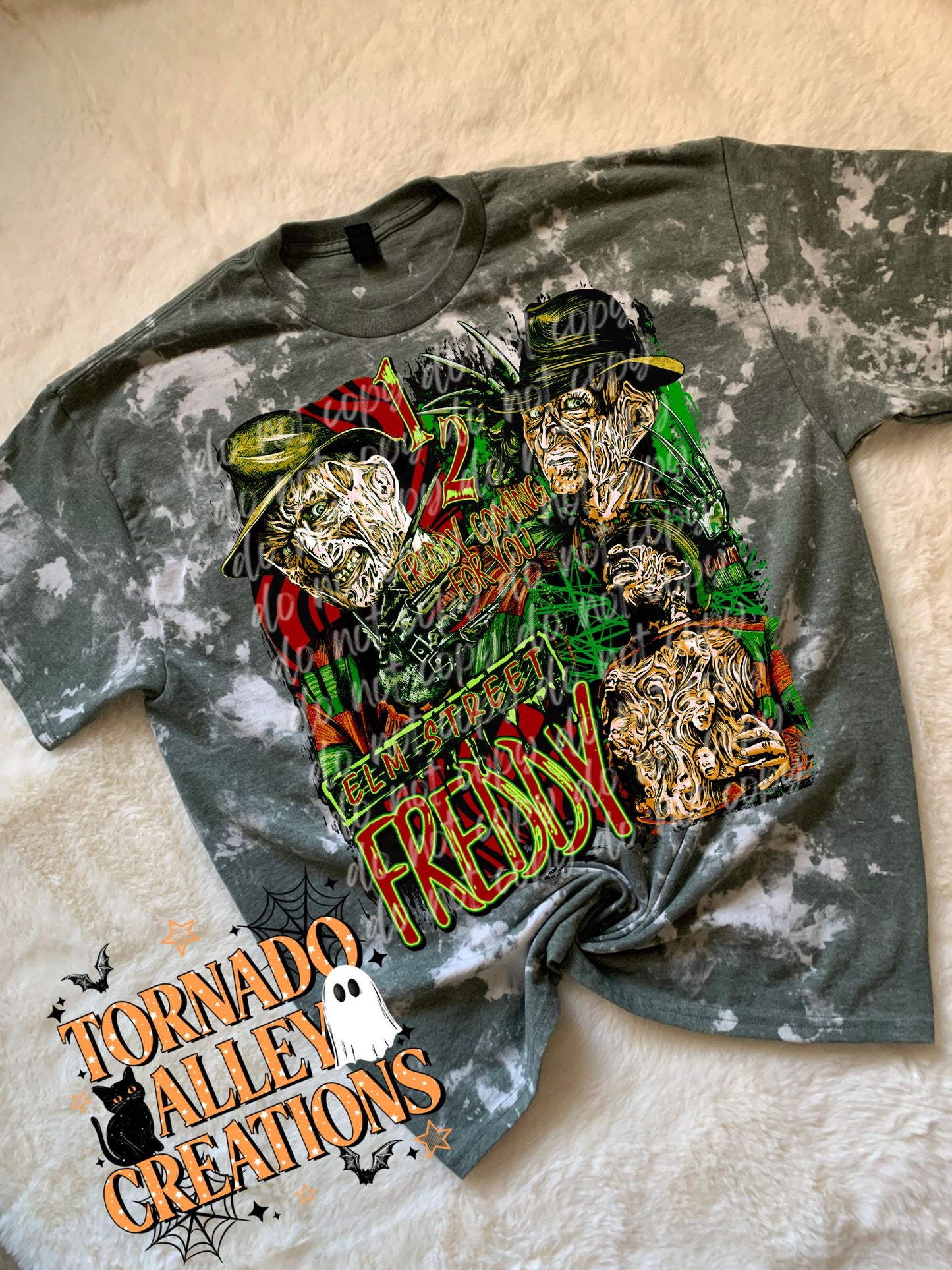 Horror Nightmare Bleached Tee