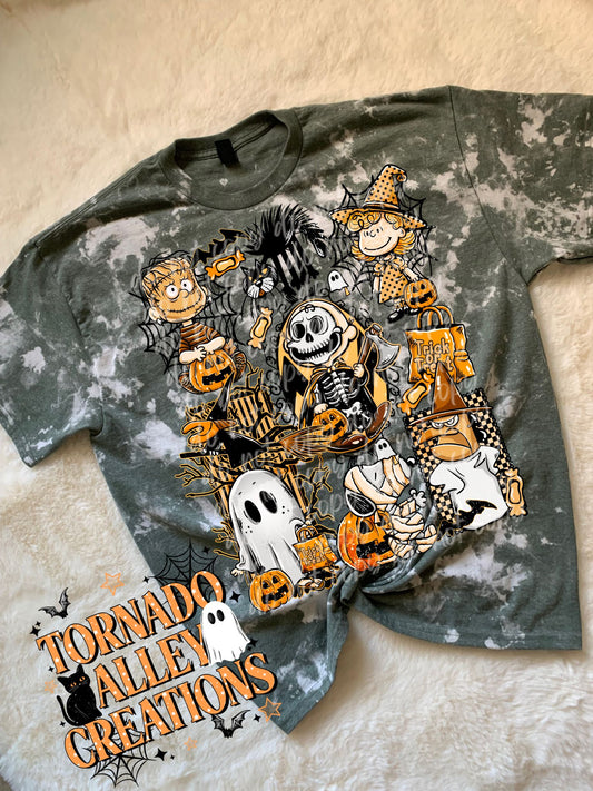 Spooky CB Bleached Tee