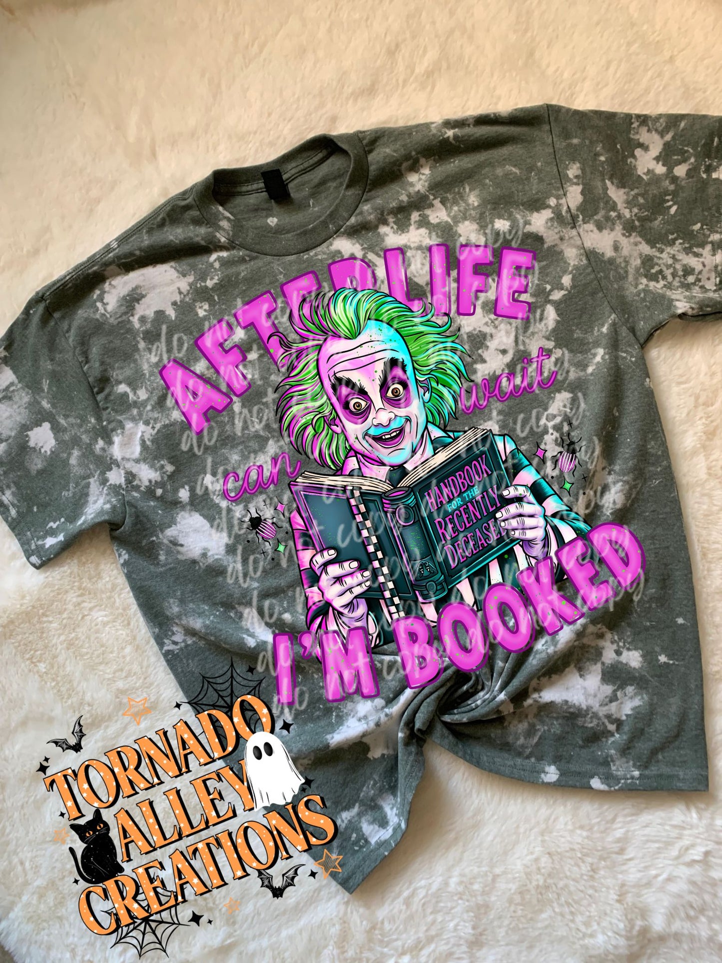 Afterlife I'm Booked Bleached Tee