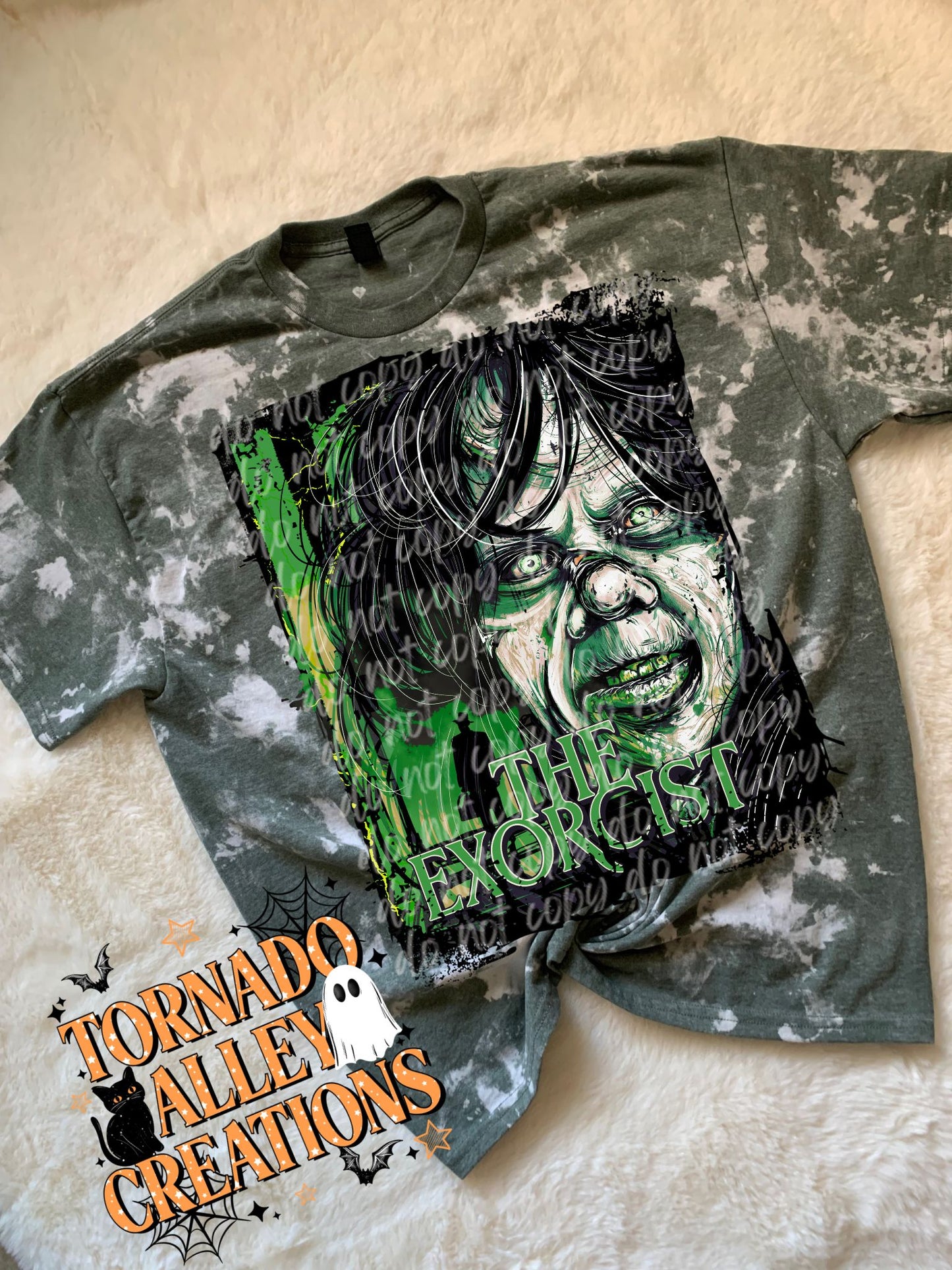 Horror Haunting Bleached Tee