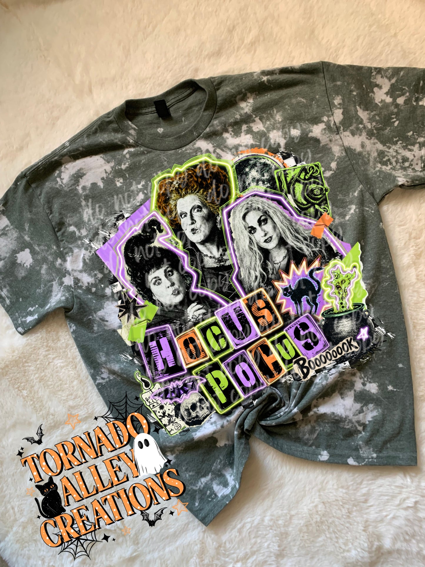 Spooky HP Witches Bleached Tee