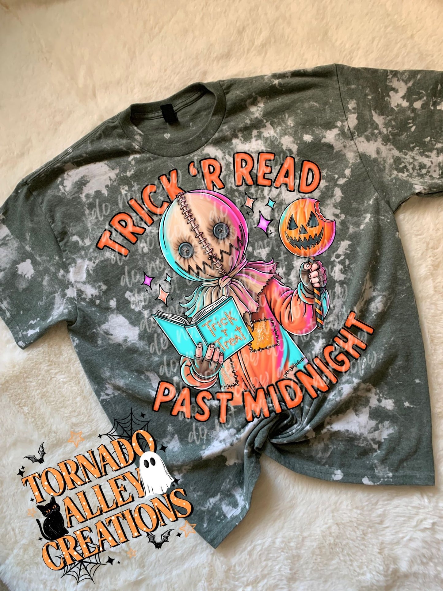 Read Past Midnight Bleached Tee