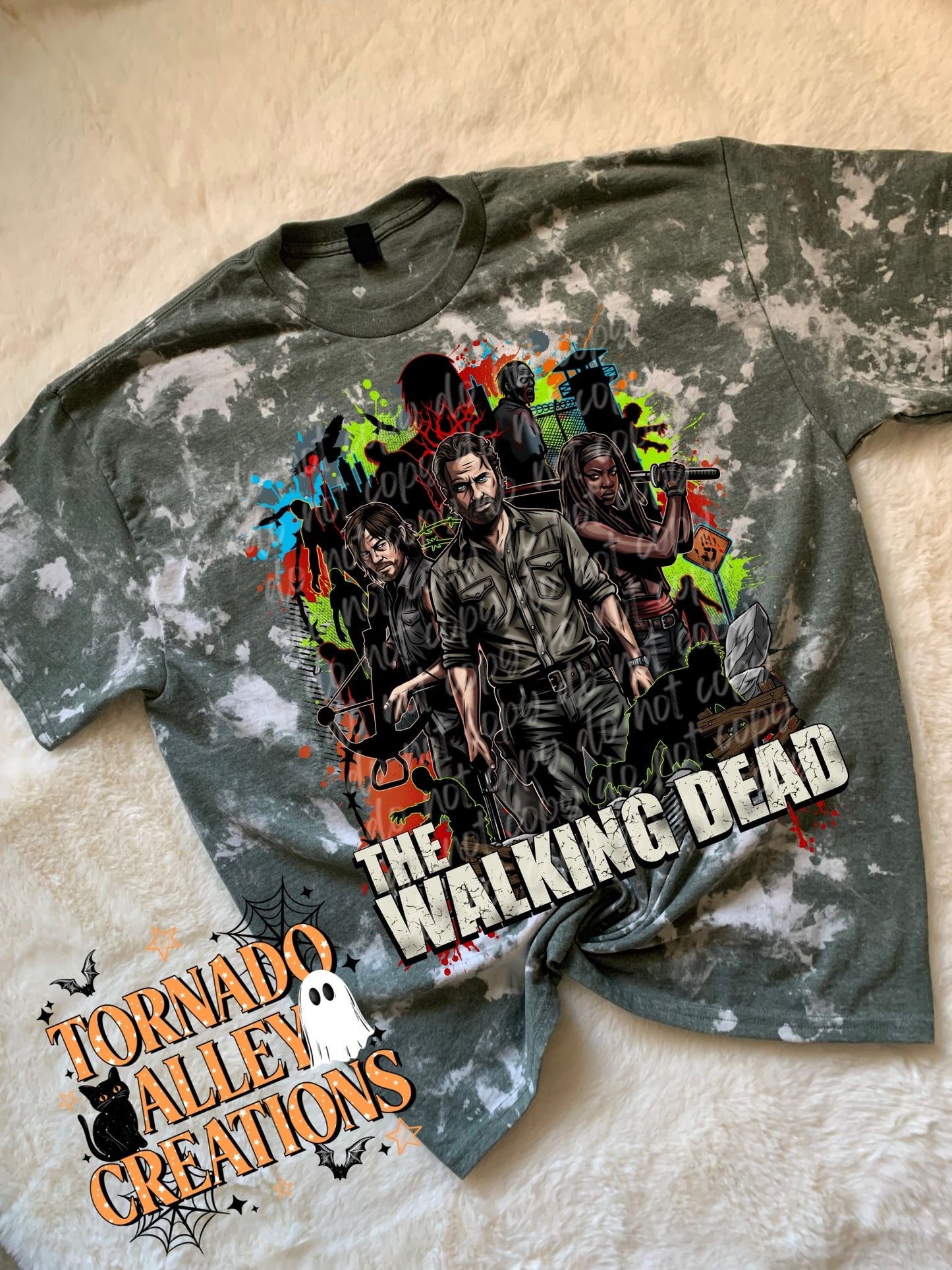 Horror Zombies Bleached Tee