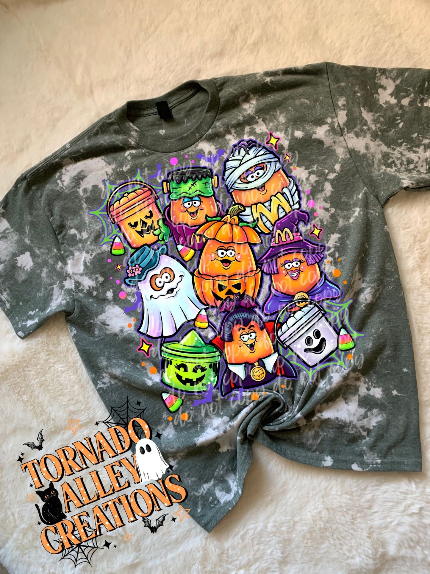 Spooky Nuggies Bleached Tee