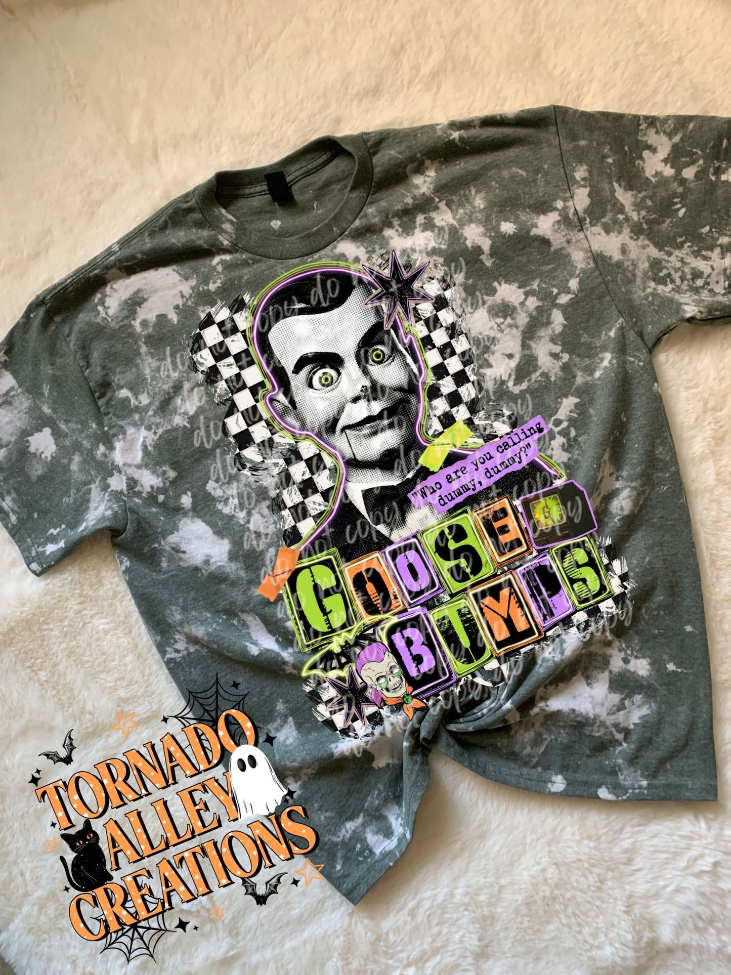Spooky Slap Bleached Tee
