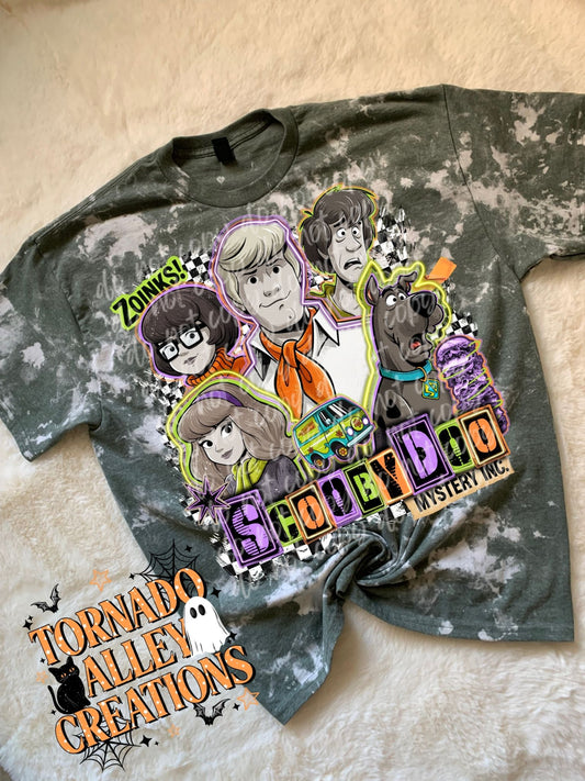 Spooky Mystery Bleached Tee