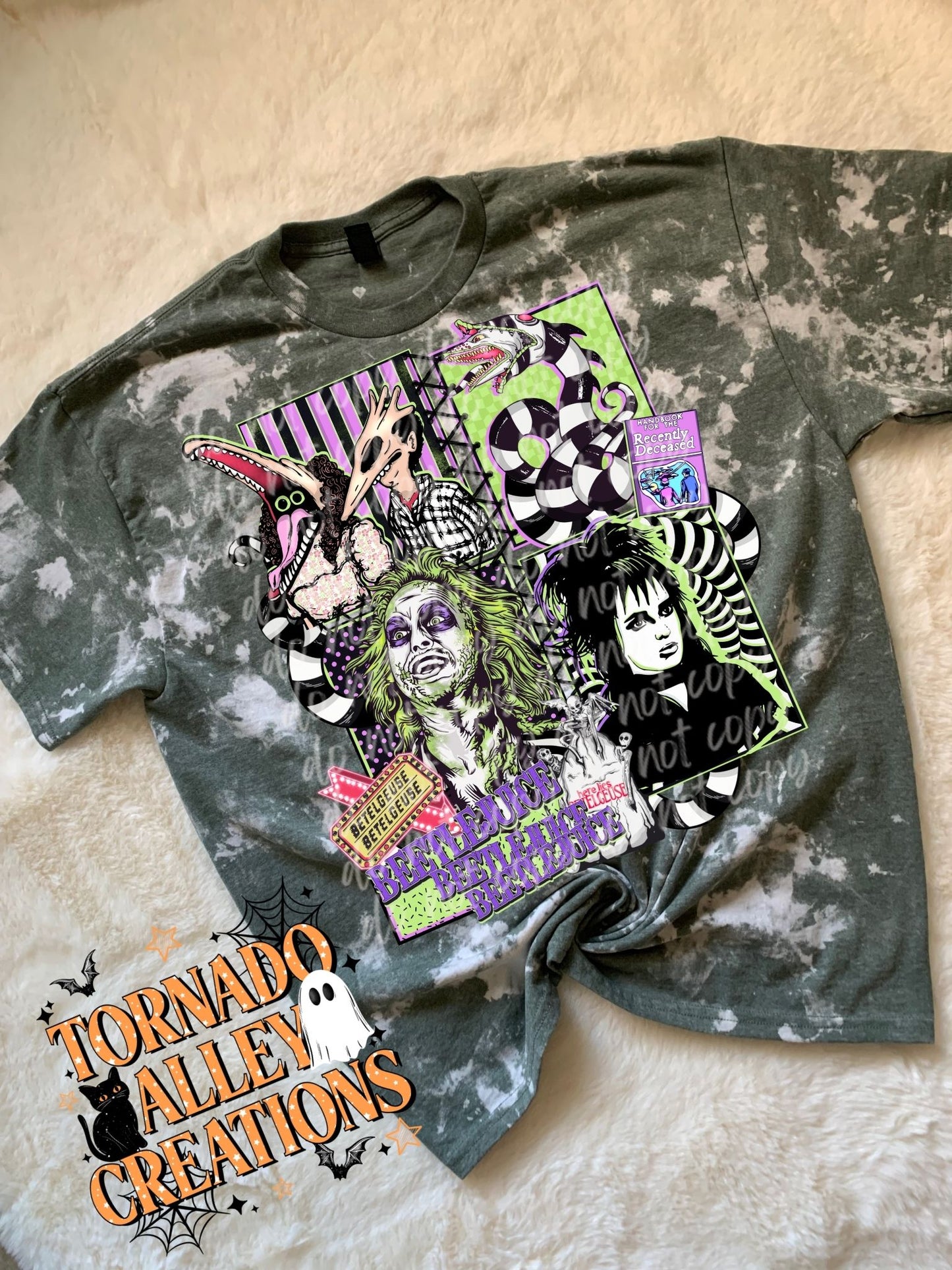 Spooky Beetle Bleached Tee