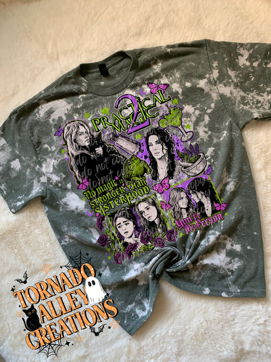 Witchy Sisterhood Bleached Tee