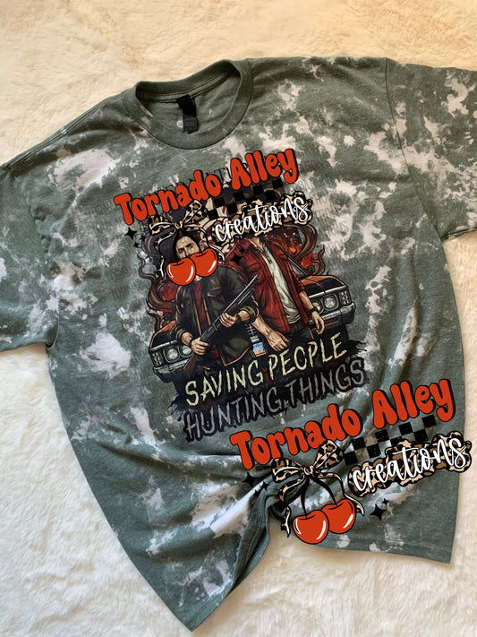 Hunting Things Bleached Tee