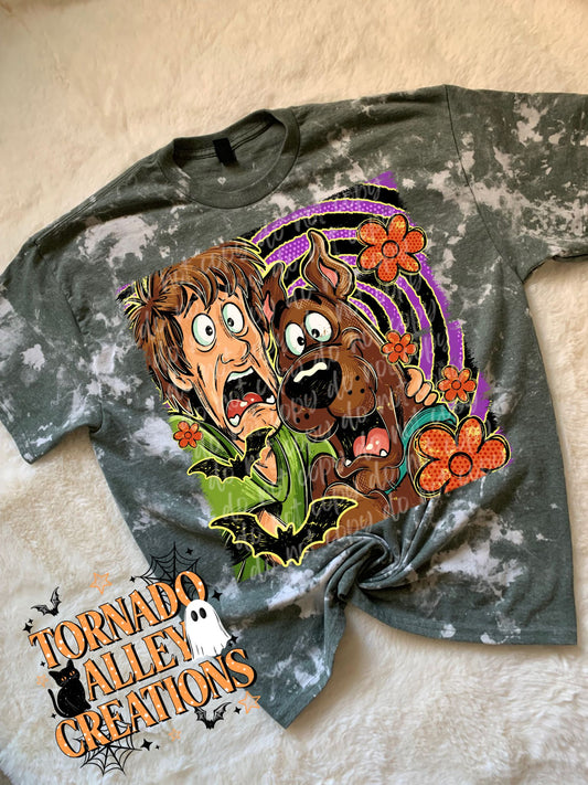 Halloween Mystery Bleached Tee