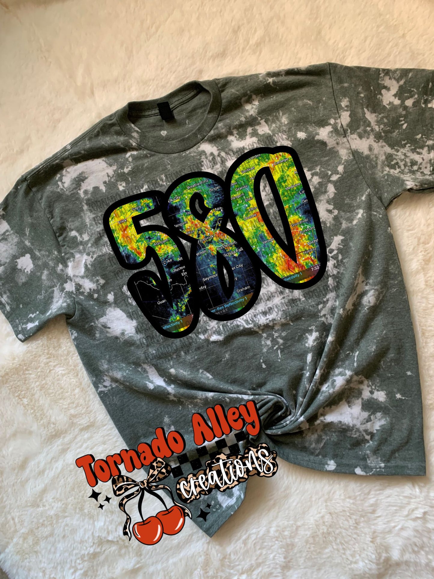 580 Oklahoma Bleached Tee