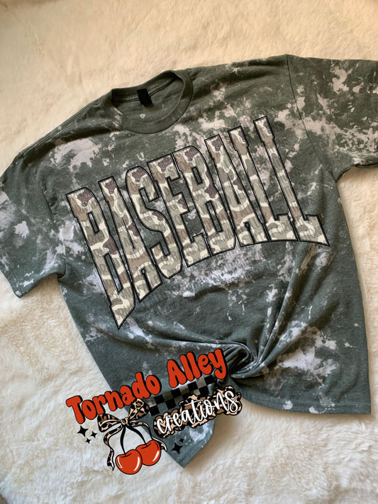 Baseball Camo Bleached Tee