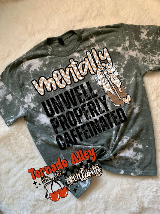 Properly Caffeinated Bleached Tee