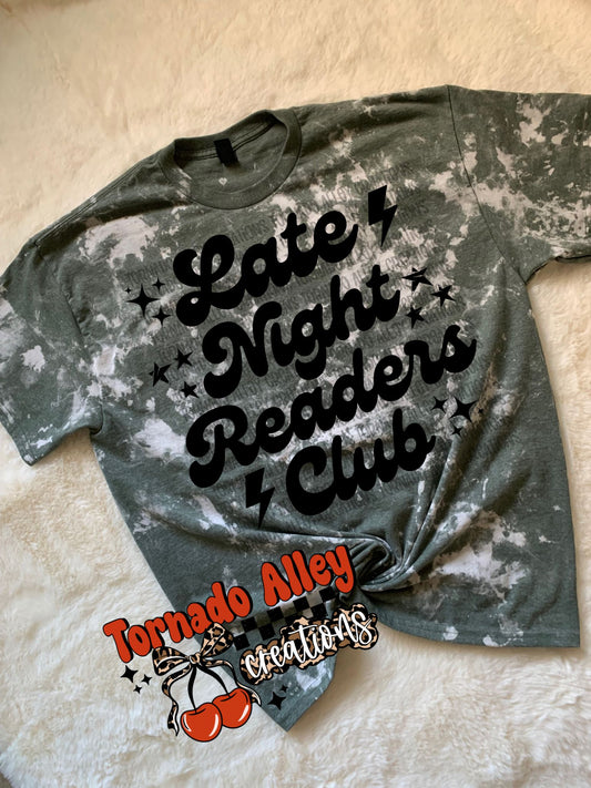 Late Night Readers Club Bleached Tee